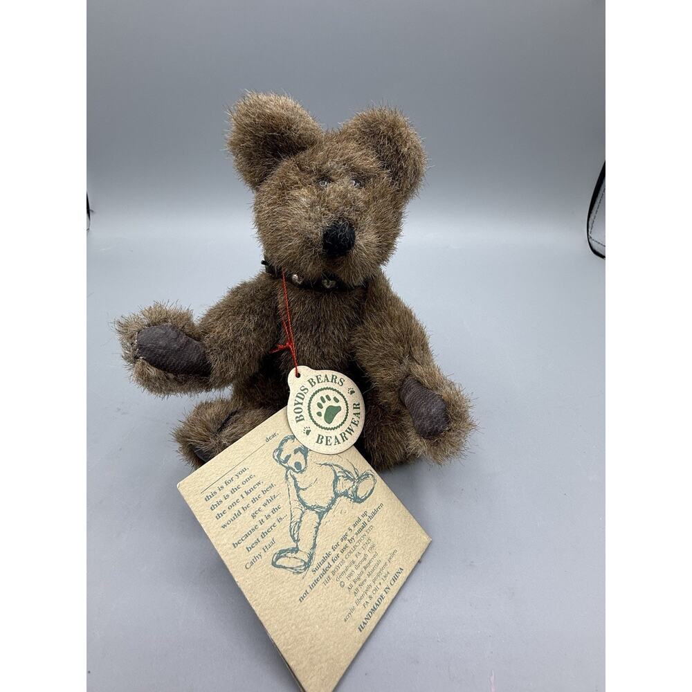 Boyds Bears Humbolt J.B. Bean & Assoc Plush Bear 7” w Tag